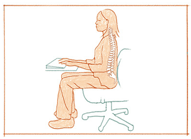 Une bonne position assise pour son bureau